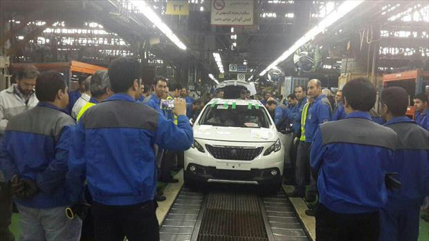 انتشار تصویر اولین پژو ۲۰۰۸ در کارخانه ایران خودرو